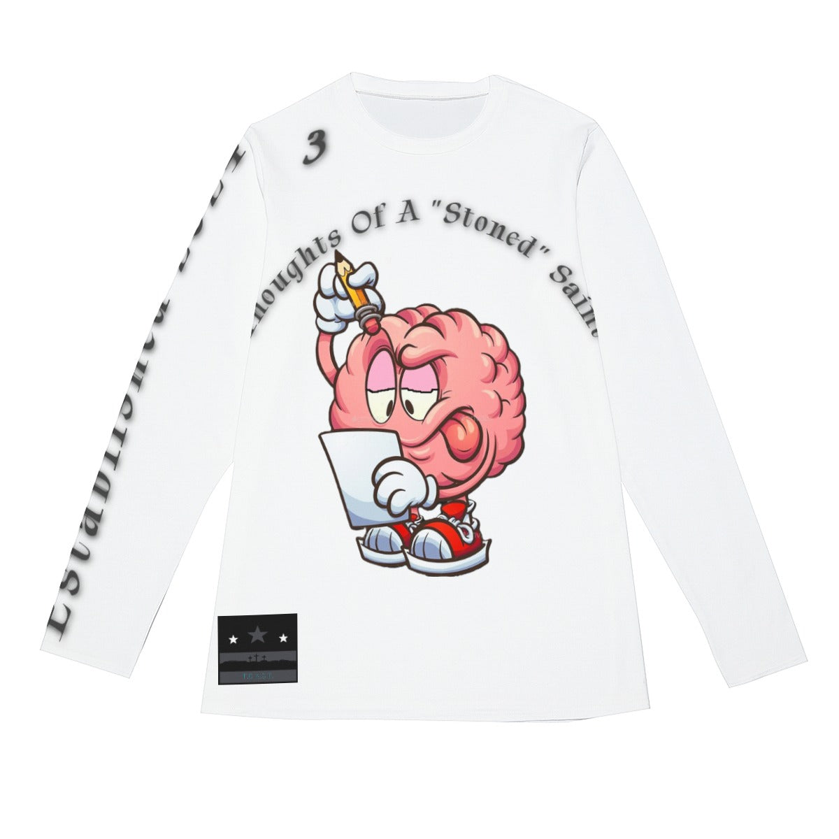T.O.A.ST Thoughts Of A "Stoned" Saint L/S Basics White