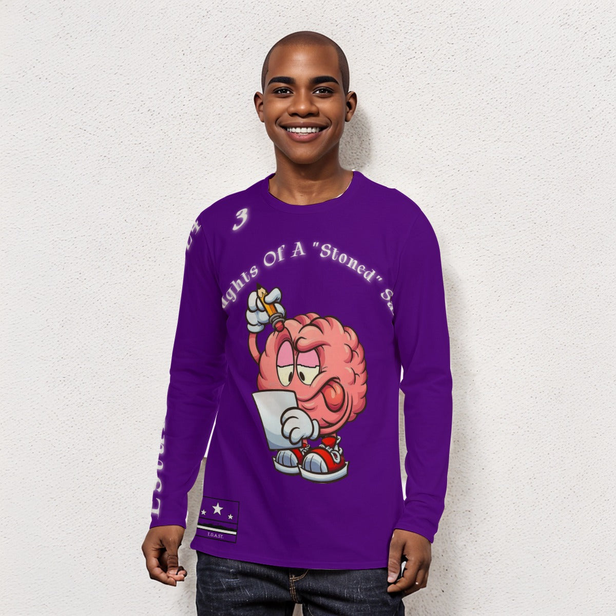 T.O.A.ST. Thoughts Of A "Stoned" Saint L/S Basics Royal Purple