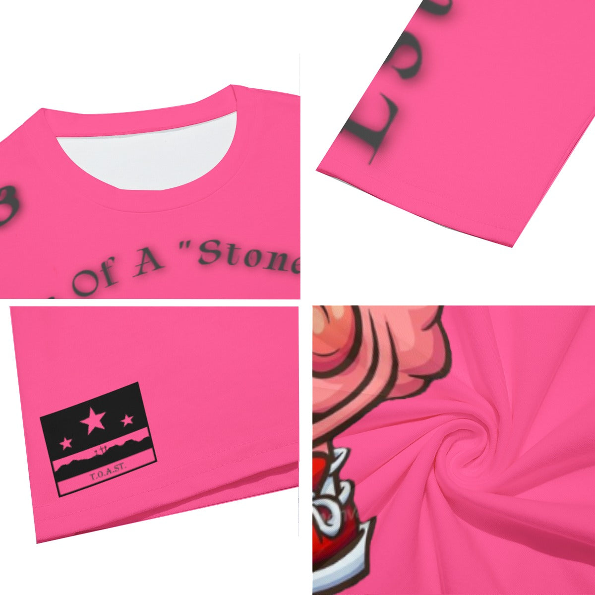 T.O.A.ST. Thoughts Of A "Stoned" Saint L/S Vivid Pink