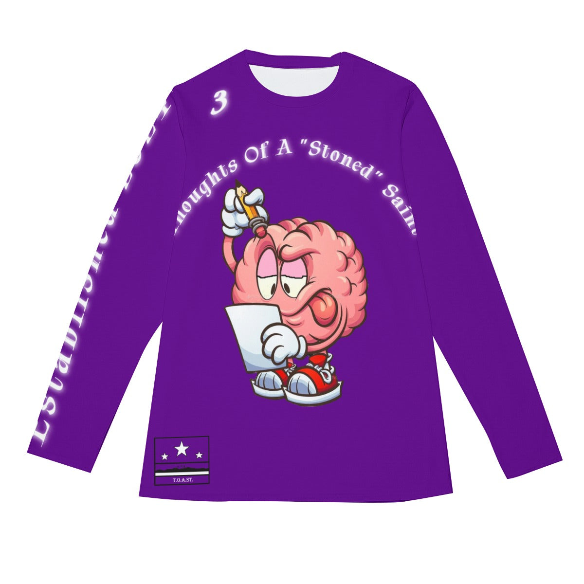 T.O.A.ST. Thoughts Of A "Stoned" Saint L/S Basics Royal Purple