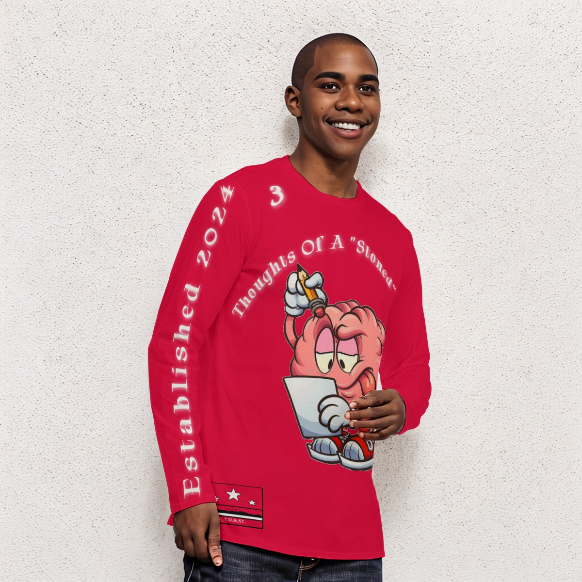 T.O.A.ST. Thoughts Of A "Stoned" Saint L/S Basics Chicago Bulls Red