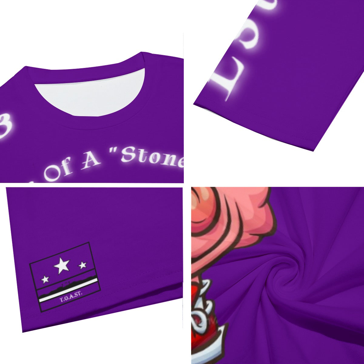 T.O.A.ST. Thoughts Of A "Stoned" Saint L/S Basics Royal Purple