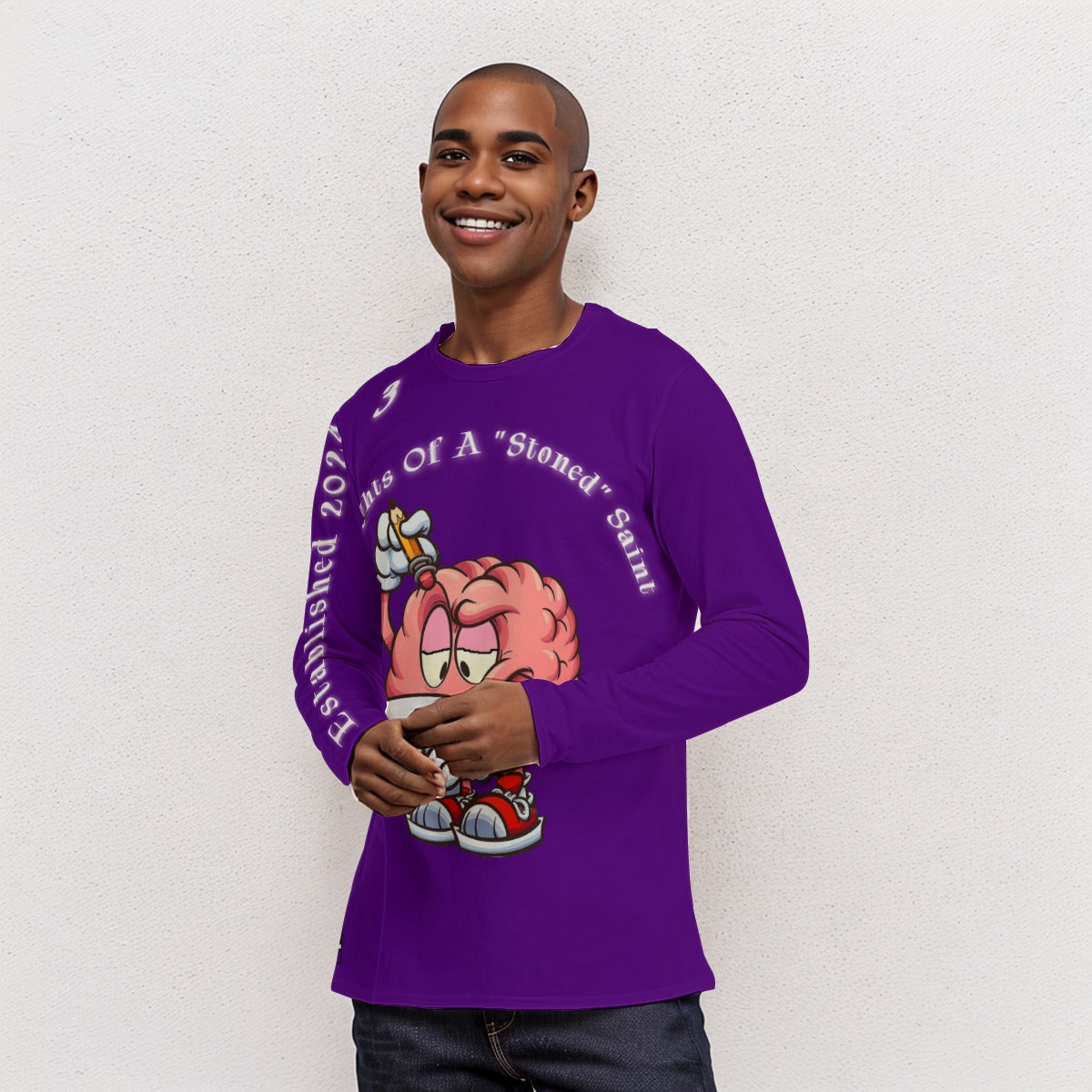 T.O.A.ST. Thoughts Of A "Stoned" Saint L/S Basics Royal Purple