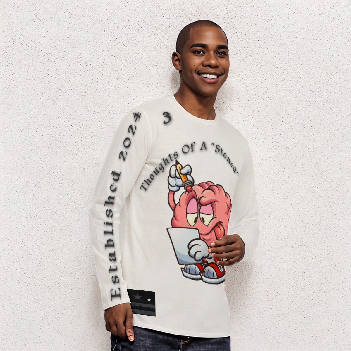 T.O.A.ST Thoughts Of A "Stoned" Saint L/S Basics White