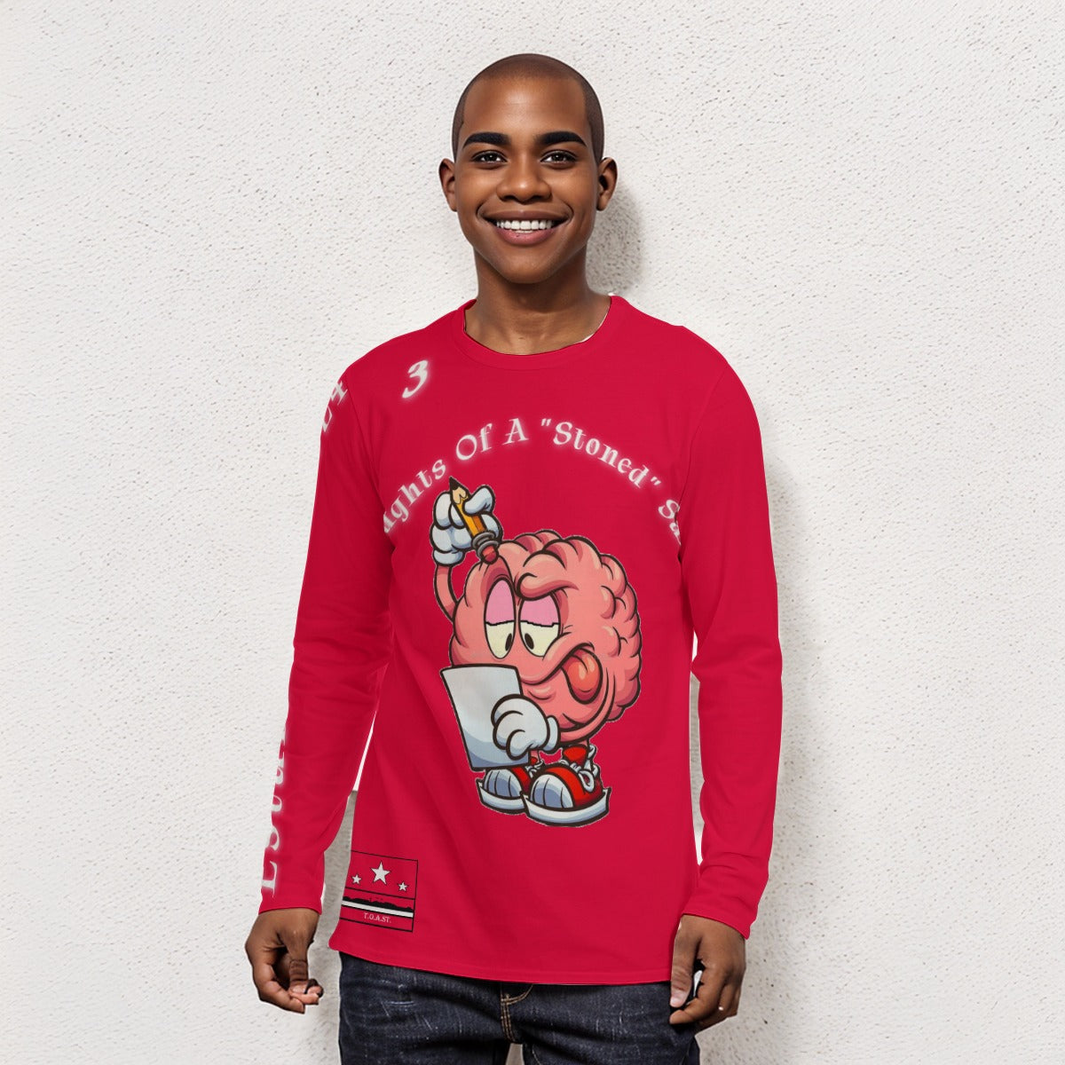 T.O.A.ST. Thoughts Of A "Stoned" Saint L/S Basics Chicago Bulls Red