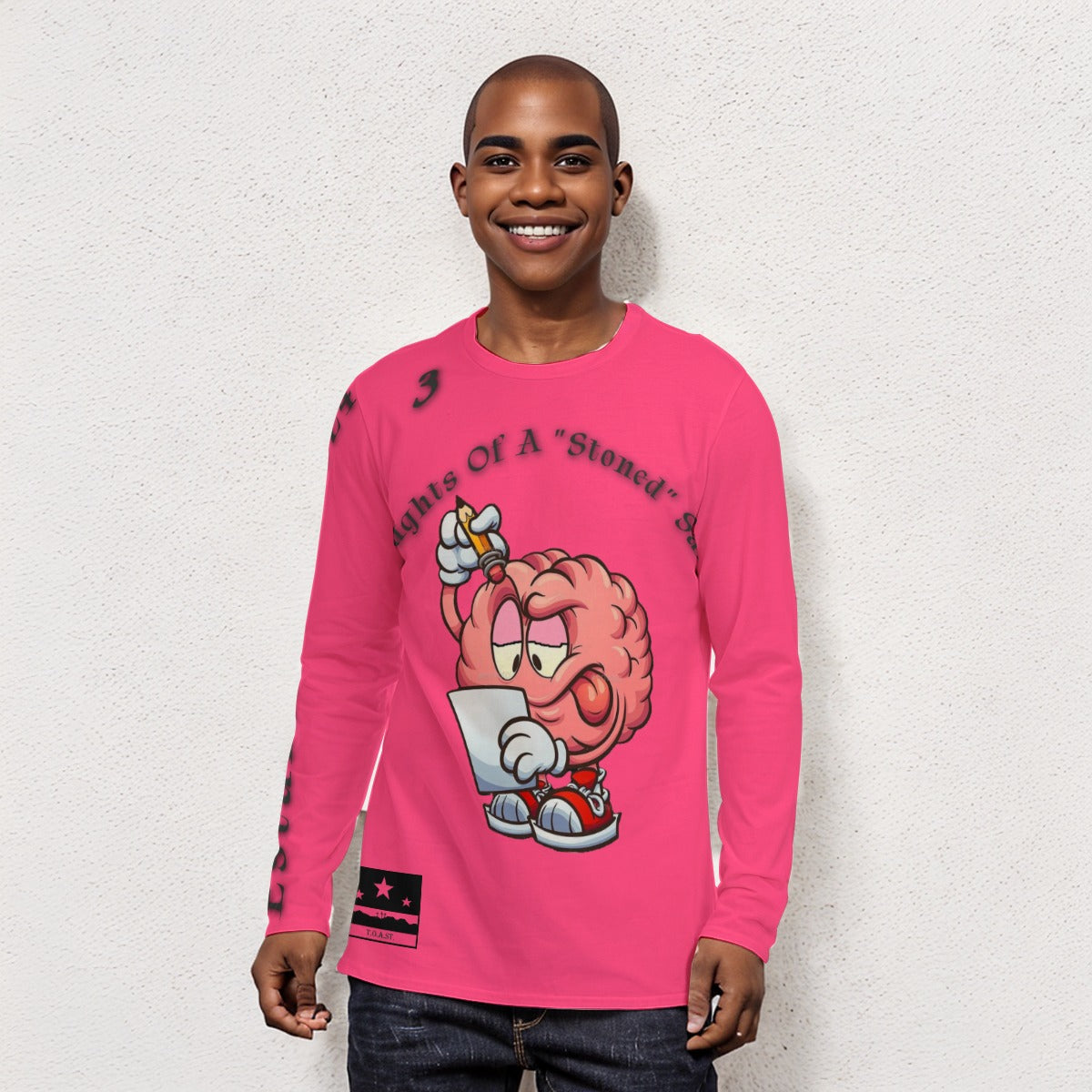 T.O.A.ST. Thoughts Of A "Stoned" Saint L/S Vivid Pink