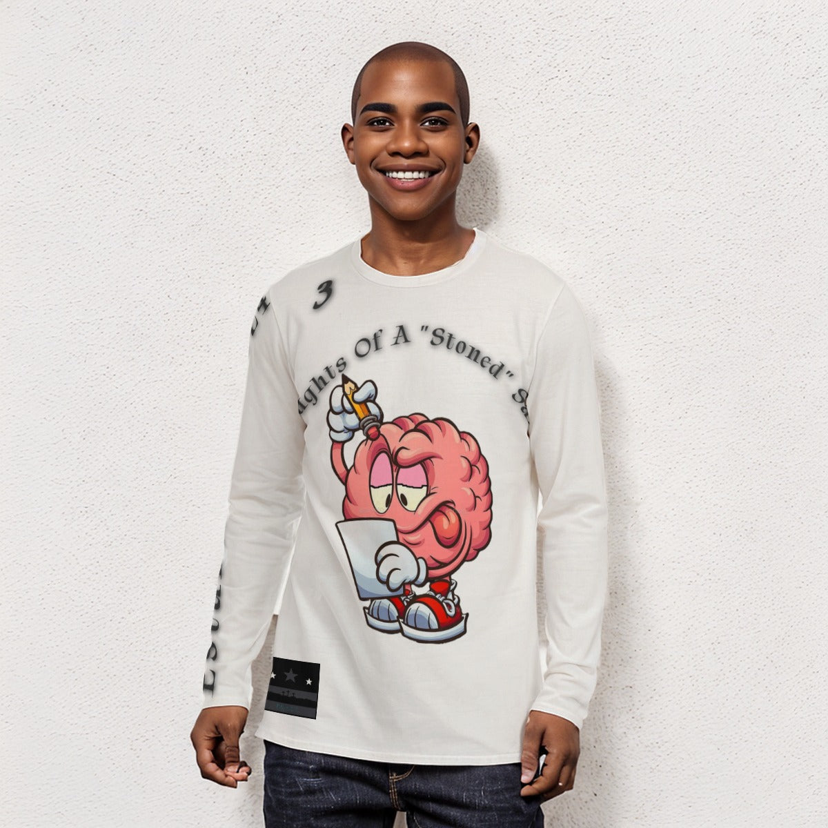 T.O.A.ST Thoughts Of A "Stoned" Saint L/S Basics White