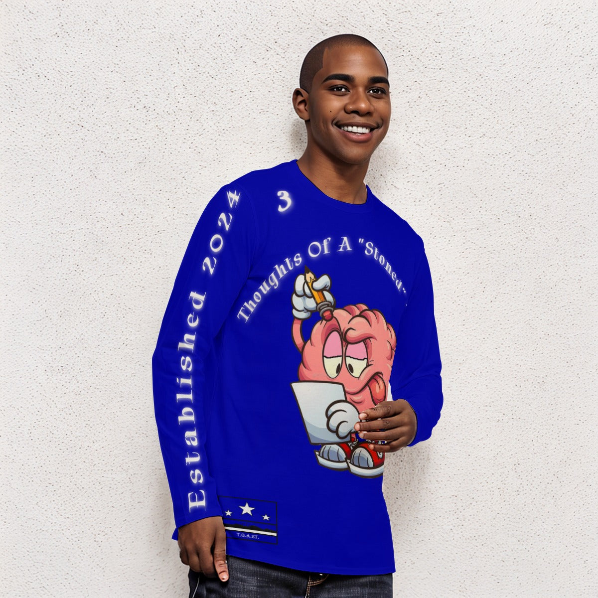 T.O.A.ST. Thoughts Of A "Stoned" Saint L/S Basics Duke Blue