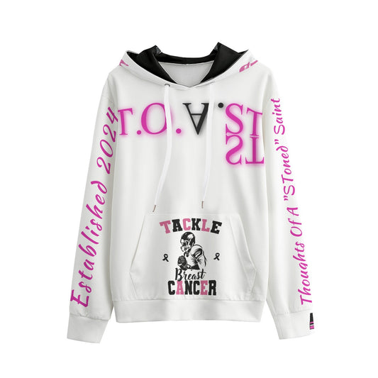 T.O.A.ST. "Tackle Breast Cancer" Hoodie in White