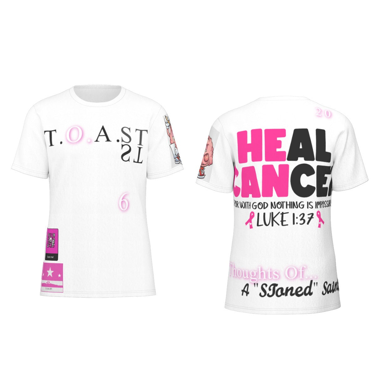 T.O.A.ST. " He Can. Heal Cancer tackle" shirt